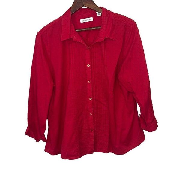 Coldwater Creek 100% Cotton Button Down Shirt - Picture 1 of 9